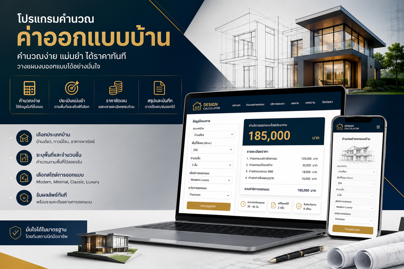 โปรแกรมคิดค่าออกแบบ